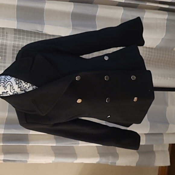 Crown & Ivy sz xs black peacock gold buttons - Picture 1 of 6